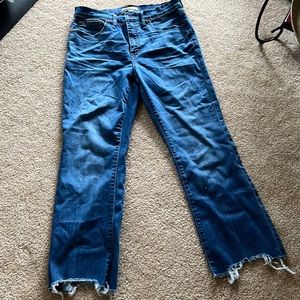 Madewell cropped stretch denim